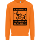 Stay Away From My Bike Cycling Cyclist Mens Sweatshirt Jumper Orange