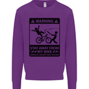 Stay Away From My Bike Cycling Cyclist Mens Sweatshirt Jumper Purple
