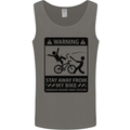 Stay Away From My Bike Cycling Cyclist Mens Vest Tank Top Charcoal