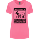 Stay Away From My Bike Cycling Cyclist Womens Wider Cut T-Shirt Azalea
