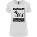 Stay Away From My Bike Cycling Cyclist Womens Wider Cut T-Shirt White