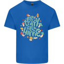 Stay Trippy Hippy Magic Mushrooms Drugs Kids T-Shirt Childrens Royal Blue