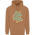 Stay Trippy Hippy Magic Mushrooms Drugs Mens 80% Cotton Hoodie Caramel Latte