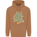 Stay Trippy Hippy Magic Mushrooms Drugs Mens 80% Cotton Hoodie Caramel Latte