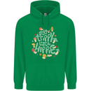 Stay Trippy Hippy Magic Mushrooms Drugs Mens 80% Cotton Hoodie Irish Green