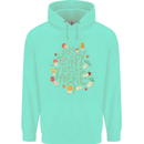 Stay Trippy Hippy Magic Mushrooms Drugs Mens 80% Cotton Hoodie Peppermint