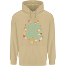 Stay Trippy Hippy Magic Mushrooms Drugs Mens 80% Cotton Hoodie Sand