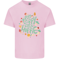 Stay Trippy Hippy Magic Mushrooms Drugs Mens Cotton T-Shirt Tee Top Light Pink