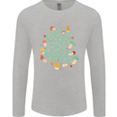 Stay Trippy Hippy Magic Mushrooms Drugs Mens Long Sleeve T-Shirt Sports Grey