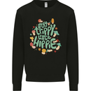Stay Trippy Hippy Magic Mushrooms Drugs Mens Sweatshirt Jumper Black