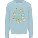 Stay Trippy Hippy Magic Mushrooms Drugs Mens Sweatshirt Jumper Light Blue