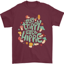 Stay Trippy Hippy Magic Mushrooms Drugs Mens T-Shirt Cotton Gildan Maroon