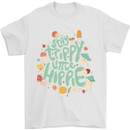 Stay Trippy Hippy Magic Mushrooms Drugs Mens T-Shirt Cotton Gildan White
