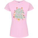 Stay Trippy Hippy Magic Mushrooms Drugs Womens Petite Cut T-Shirt Light Pink