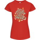 Stay Trippy Hippy Magic Mushrooms Drugs Womens Petite Cut T-Shirt Red