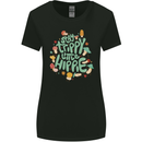 Stay Trippy Hippy Magic Mushrooms Drugs Womens Wider Cut T-Shirt Black