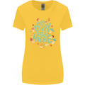 Stay Trippy Hippy Magic Mushrooms Drugs Womens Wider Cut T-Shirt Yellow