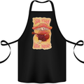 Stay Trippy Little Hippy Magic Mushroom LSD Cotton Apron 100% Organic Black