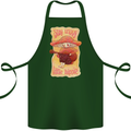 Stay Trippy Little Hippy Magic Mushroom LSD Cotton Apron 100% Organic Forest Green
