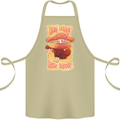 Stay Trippy Little Hippy Magic Mushroom LSD Cotton Apron 100% Organic Khaki