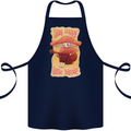 Stay Trippy Little Hippy Magic Mushroom LSD Cotton Apron 100% Organic Navy Blue
