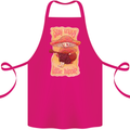 Stay Trippy Little Hippy Magic Mushroom LSD Cotton Apron 100% Organic Pink