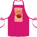 Stay Trippy Little Hippy Magic Mushroom LSD Cotton Apron 100% Organic Pink