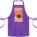 Stay Trippy Little Hippy Magic Mushroom LSD Cotton Apron 100% Organic Purple