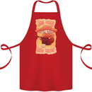 Stay Trippy Little Hippy Magic Mushroom LSD Cotton Apron 100% Organic Red