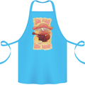 Stay Trippy Little Hippy Magic Mushroom LSD Cotton Apron 100% Organic Turquoise