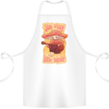 Stay Trippy Little Hippy Magic Mushroom LSD Cotton Apron 100% Organic White