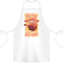 Stay Trippy Little Hippy Magic Mushroom LSD Cotton Apron 100% Organic White