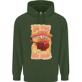 Stay Trippy Little Hippy Magic Mushroom LSD Mens 80% Cotton Hoodie Forest Green