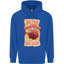 Stay Trippy Little Hippy Magic Mushroom LSD Mens 80% Cotton Hoodie Royal Blue