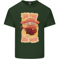 Stay Trippy Little Hippy Magic Mushroom LSD Mens Cotton T-Shirt Tee Top Forest Green
