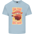 Stay Trippy Little Hippy Magic Mushroom LSD Mens Cotton T-Shirt Tee Top Light Blue
