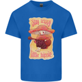 Stay Trippy Little Hippy Magic Mushroom LSD Mens Cotton T-Shirt Tee Top Royal Blue