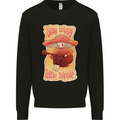 Stay Trippy Little Hippy Magic Mushroom LSD Mens Sweatshirt Jumper Black