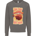 Stay Trippy Little Hippy Magic Mushroom LSD Mens Sweatshirt Jumper Charcoal