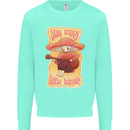 Stay Trippy Little Hippy Magic Mushroom LSD Mens Sweatshirt Jumper Peppermint