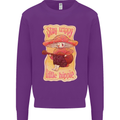 Stay Trippy Little Hippy Magic Mushroom LSD Mens Sweatshirt Jumper Purple