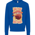 Stay Trippy Little Hippy Magic Mushroom LSD Mens Sweatshirt Jumper Royal Blue