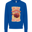 Stay Trippy Little Hippy Magic Mushroom LSD Mens Sweatshirt Jumper Royal Blue