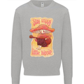 Stay Trippy Little Hippy Magic Mushroom LSD Mens Sweatshirt Jumper Sports Grey