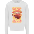 Stay Trippy Little Hippy Magic Mushroom LSD Mens Sweatshirt Jumper White