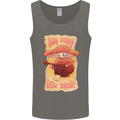 Stay Trippy Little Hippy Magic Mushroom LSD Mens Vest Tank Top Charcoal
