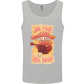 Stay Trippy Little Hippy Magic Mushroom LSD Mens Vest Tank Top Sports Grey