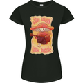 Stay Trippy Little Hippy Magic Mushroom LSD Womens Petite Cut T-Shirt Black