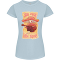 Stay Trippy Little Hippy Magic Mushroom LSD Womens Petite Cut T-Shirt Light Blue