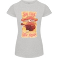 Stay Trippy Little Hippy Magic Mushroom LSD Womens Petite Cut T-Shirt Sports Grey